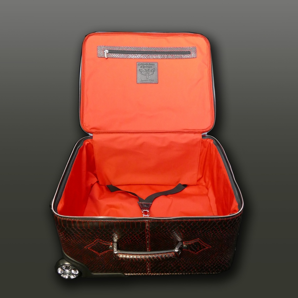 Jeffery West The 'Weekender' Wheeled Suitcase Diablo Snake
