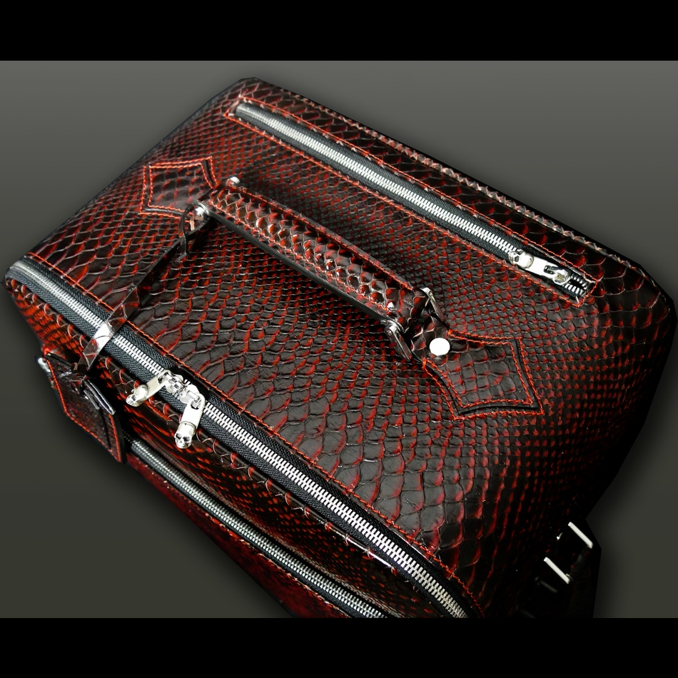 Jeffery West The 'Weekender' Wheeled Suitcase Diablo Snake