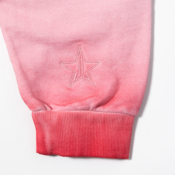 Jeffree Star Cosmetics Backstage Pink Dye Wash Hoodie