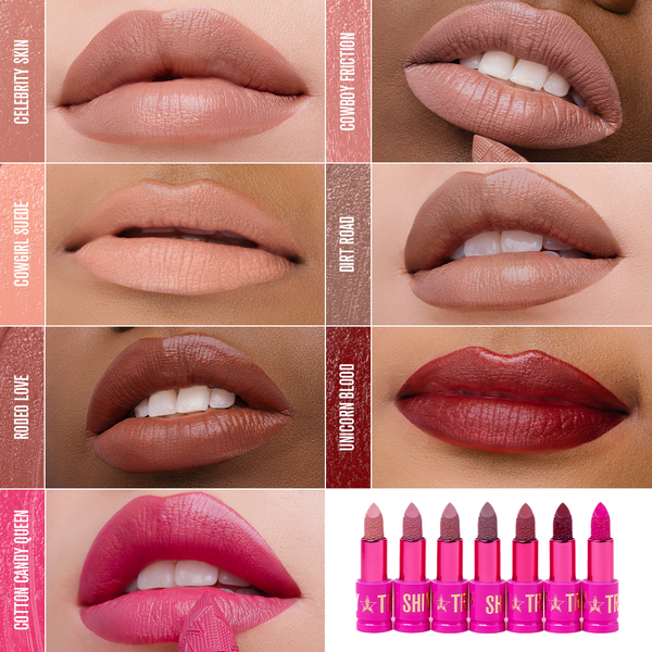 jeffree star cosmetics Customizable Velour Lip Liner & Cowgirl Queen Shiny Trap Lipstick Duo