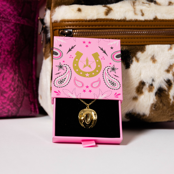 Jeffree Star Cosmetics Engraved Cowgirl Hat Necklace