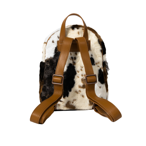 Jeffree Star Cosmetics Faux Fur Cow Print Mini Backpack