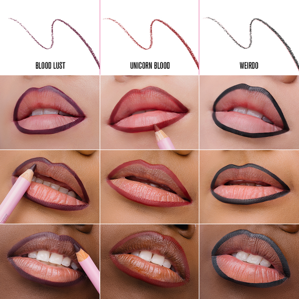 jeffree star cosmetics Gothic Velour Lip Liner Trio