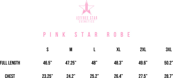 Jeffree Star Cosmetics Baby Pink Star Robe