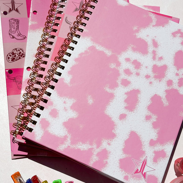 jeffree star cosmetics Cow Print Spiral Notebook
