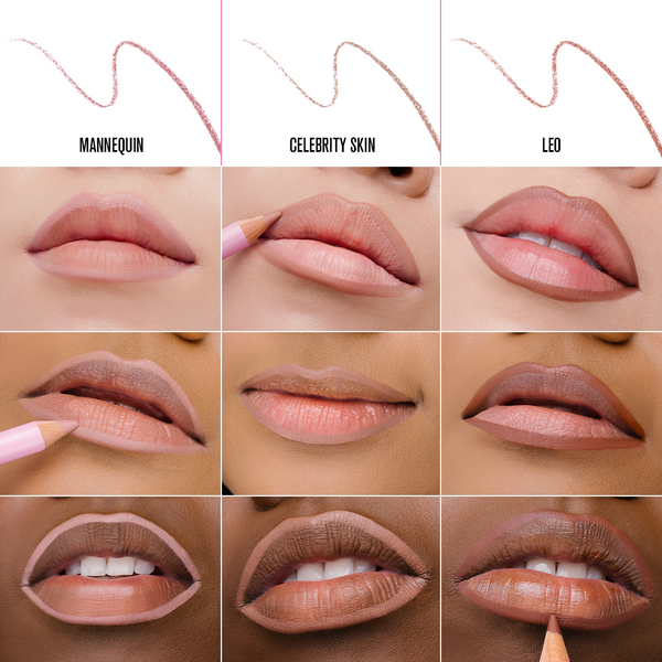 jeffree star cosmetics Nude Velour Lip Liner Trio
