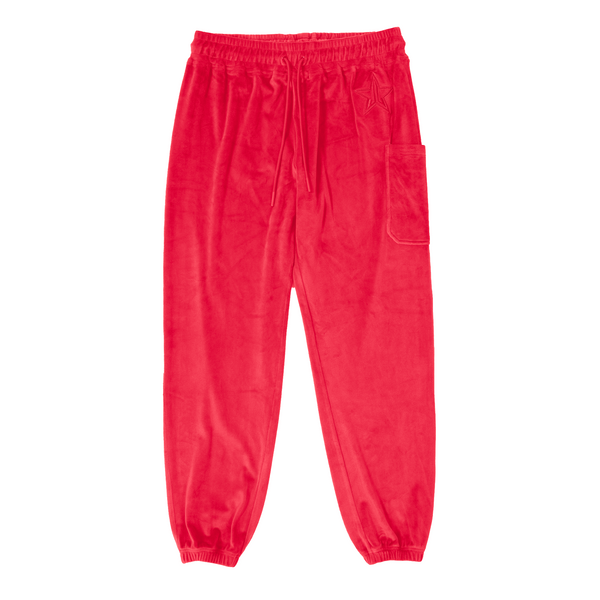 jeffree star cosmetics Red Velour Joggers
