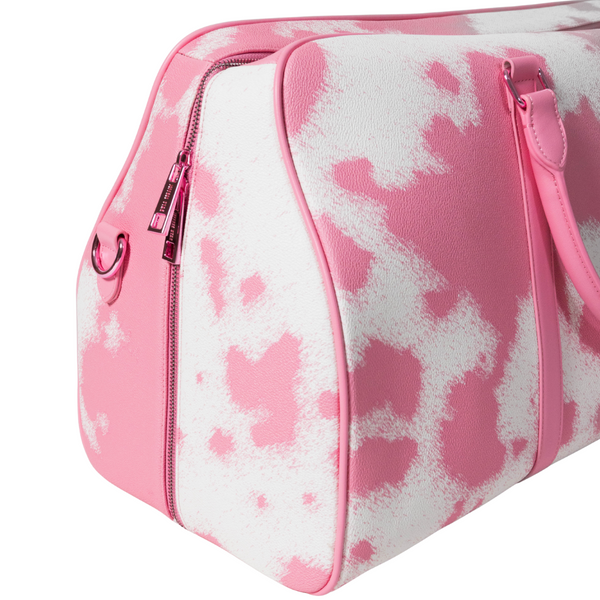 Jeffree Star Cosmetics Limited Edition Cow Print Travel Weekender Bag