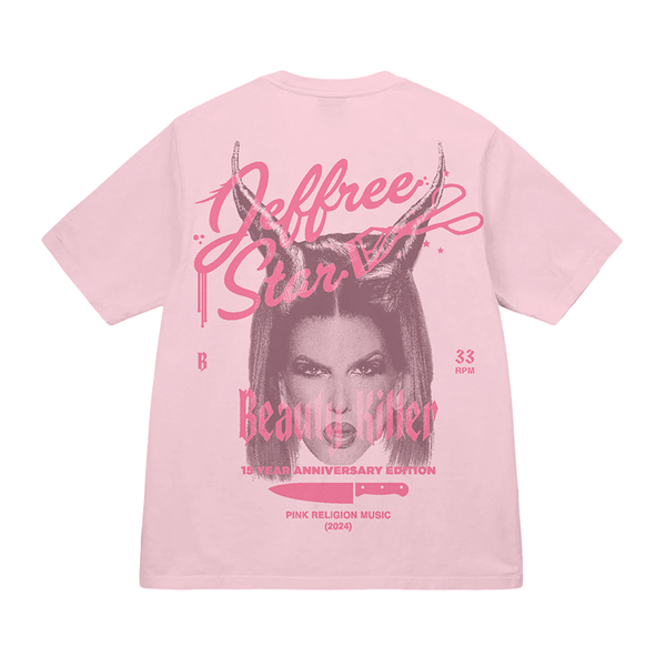 jeffree star cosmetics Pink Beauty Killer Anniversary Tee