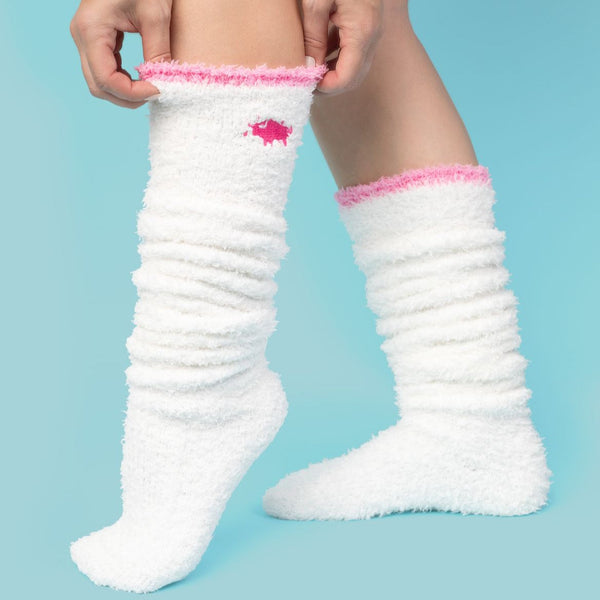 jeffree star cosmetics Pink Snow Drift Knee High Socks