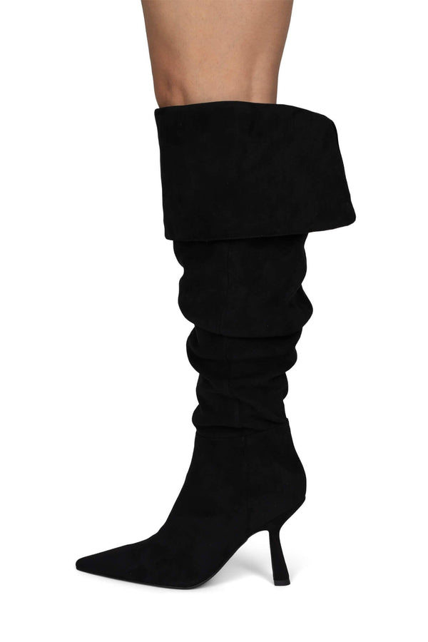 jeffrey campbell ACCLAIM-OK Knee-High Boot Black Suede