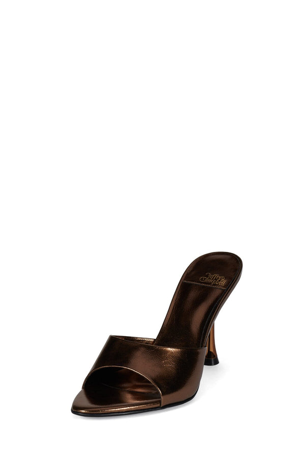 Jeffrey Campbell AGENT Heeled Sandal Bronze Crinkle