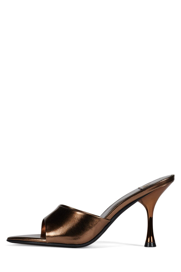 jeffrey campbell AGENT Heeled Sandal Bronze Crinkle