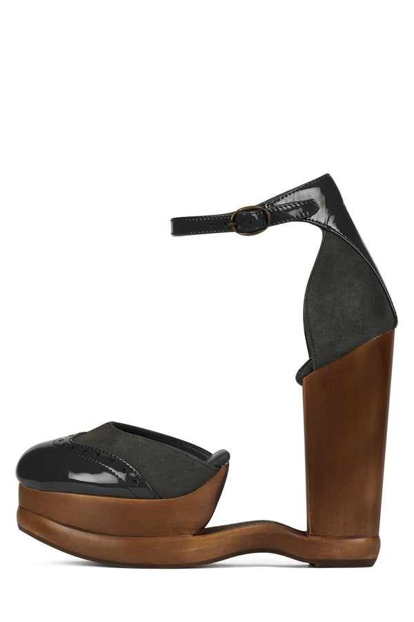 jeffrey campbell AMERIE Platform Pump Grey Suede Combo