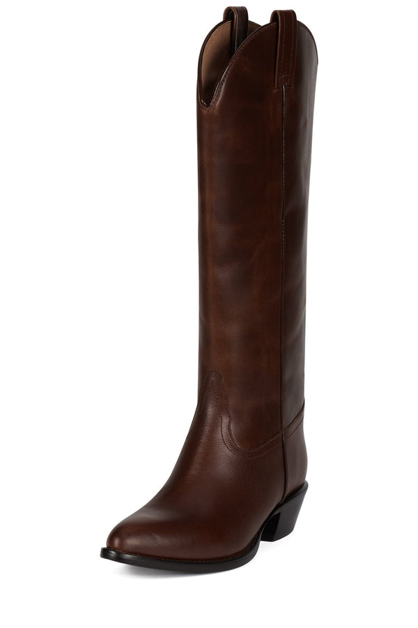 Jeffrey Campbell ANDOUILLE Knee-High Boot Dark Coffee
