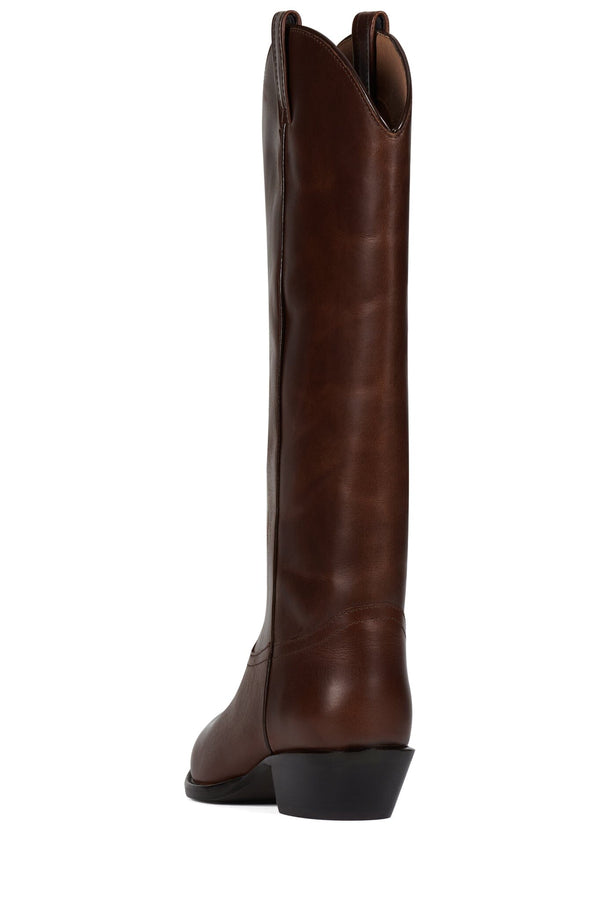 Jeffrey Campbell ANDOUILLE Knee-High Boot Dark Coffee
