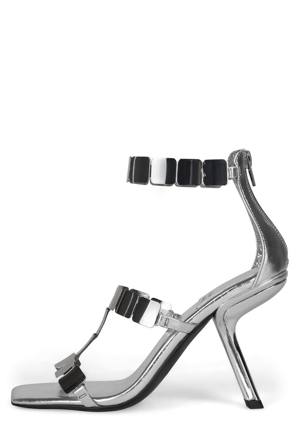 jeffrey campbell ASCEND Heeled Sandal Silver Silver