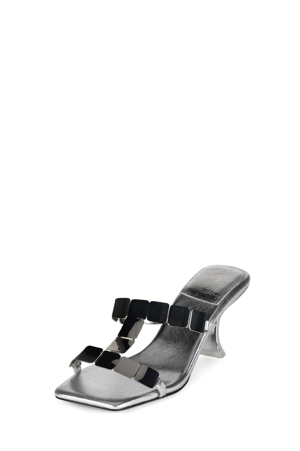 Jeffrey Campbell ASTARTE Heeled Sandal Silver Silver