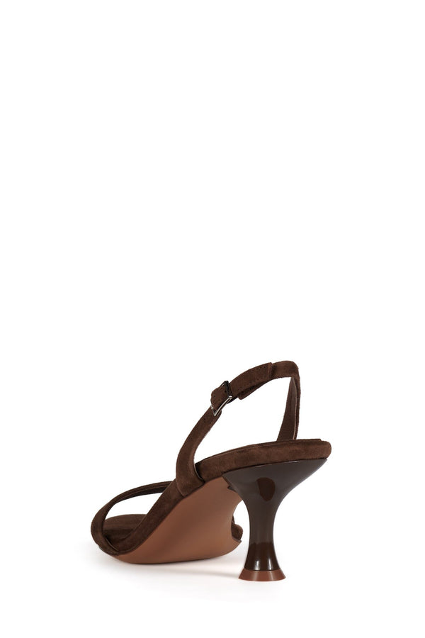 Jeffrey Campbell AUGUSTINE Heeled Sandal Brown Suede
