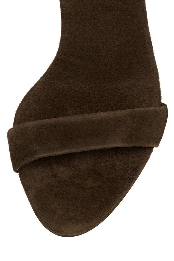 Jeffrey Campbell AUGUSTINE Heeled Sandal Brown Suede
