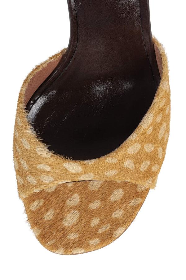 Jeffrey Campbell BAR-HOP-F Heeled Sandal Tan Cream Dot