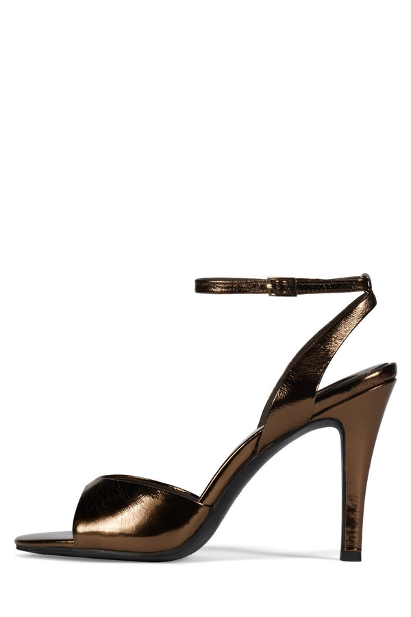 jeffrey campbell BAR-HOP Heeled Sandal Brown Metallic