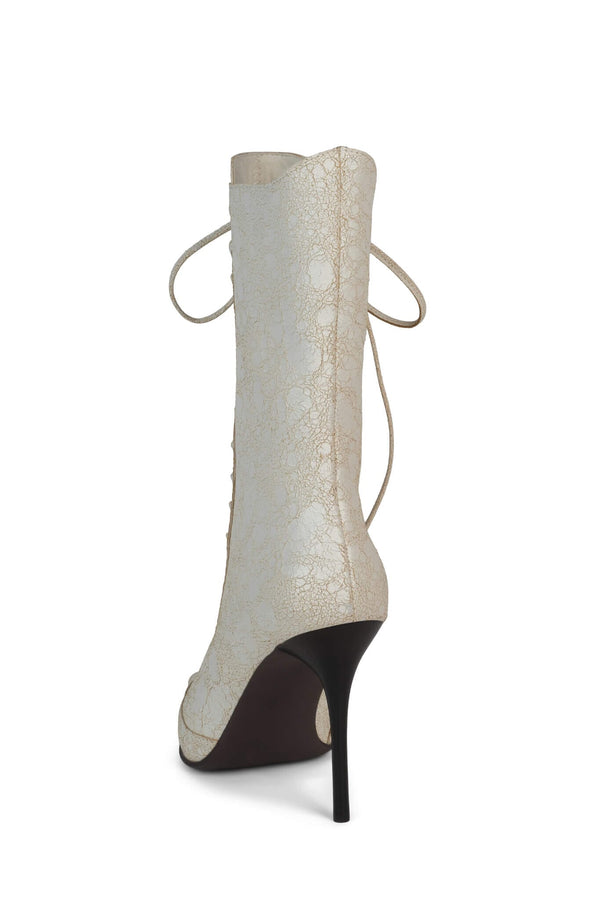 Jeffrey Campbell BEST-OFFER Heeled Boot Cream Distressed
