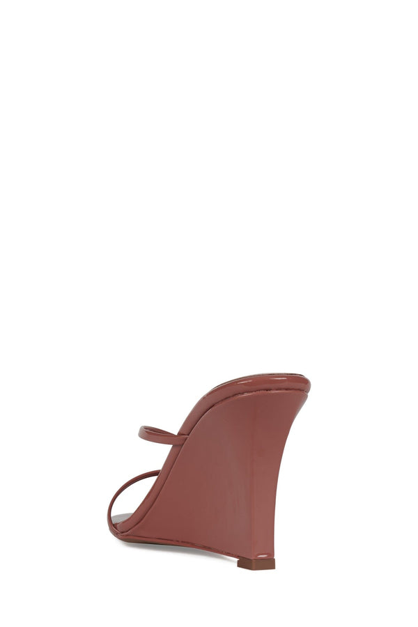 Jeffrey Campbell BISCOTTI Wedge Sandal Bright Blush Patent
