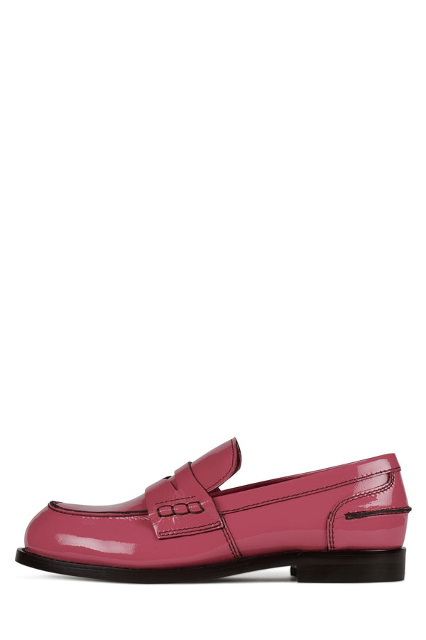 jeffrey campbell BOOKS-2 Loafer Pink Crinkle Patent