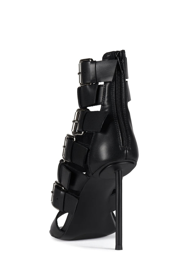Jeffrey Campbell BUCKLED-IN Heeled Sandal Black Black