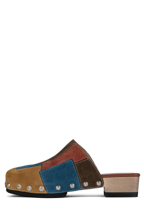 jeffrey campbell CALCEUS Heeled Mule Neutral Suede Multi