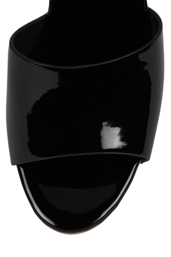 Jeffrey Campbell CAMMIE Platform Sandal Black Patent