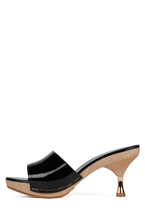 jeffrey campbell CAMMIE Platform Sandal Black Patent