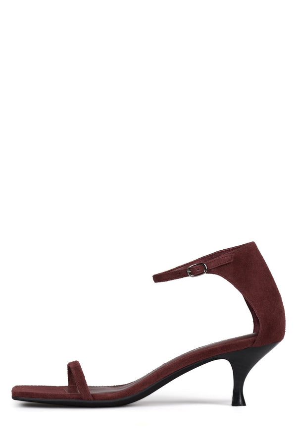 jeffrey campbell CELINA Heeled Sandal Dusty Berry Suede