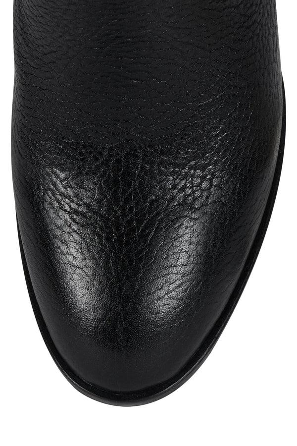 Jeffrey Campbell CHANTEL Knee-High Boot Black Crinkle Bronze