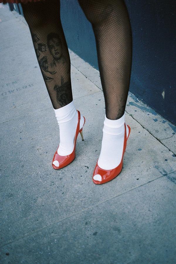 Jeffrey Campbell CHARIS Slingback Heel Red Patent Gold