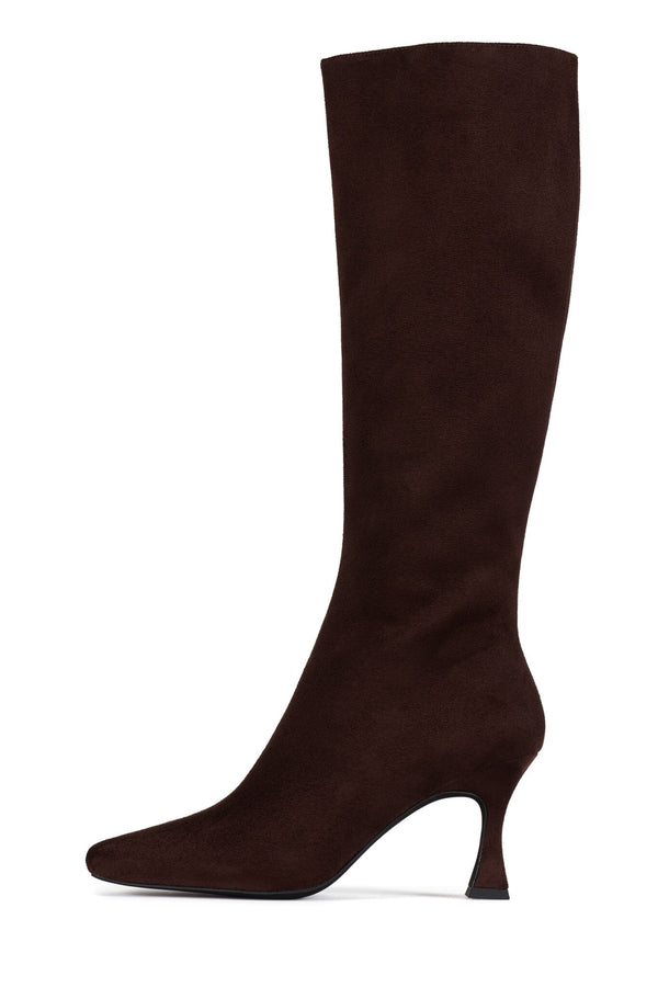 jeffrey campbell CHECK-MATE Knee-High Boot Brown Suede