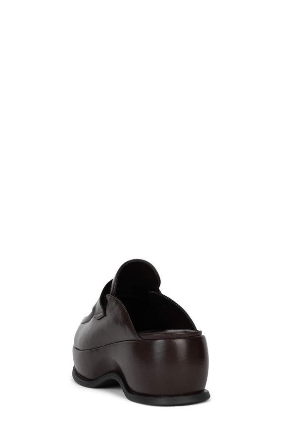 Jeffrey Campbell CITY-BOY Platform Loafer Brown Shiny