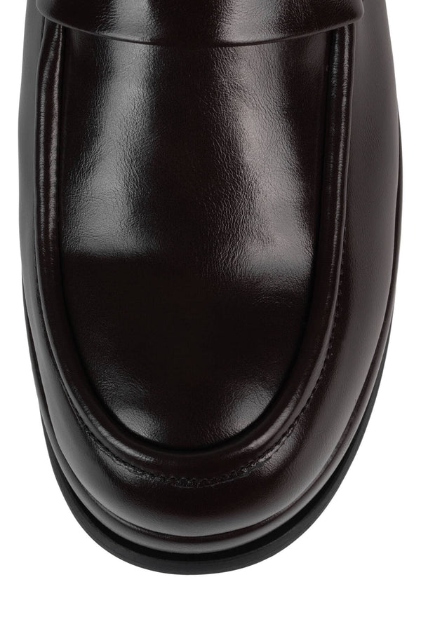 Jeffrey Campbell CITY-BOY Platform Loafer Brown Shiny