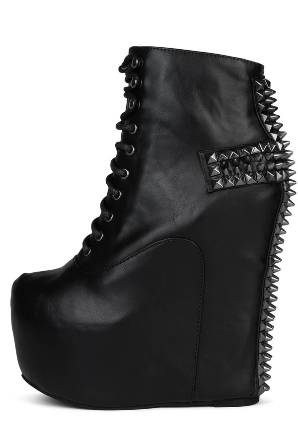 jeffrey campbell DAMSEL-CRS Platform Boot Black Pewter