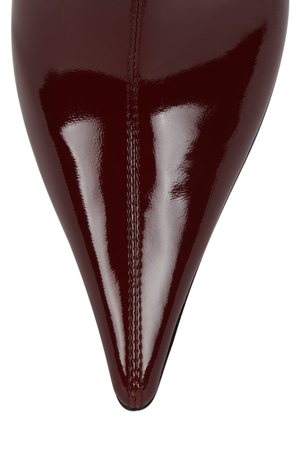 Jeffrey Campbell DARLING-3 Knee-High Boot Dark Red Patent