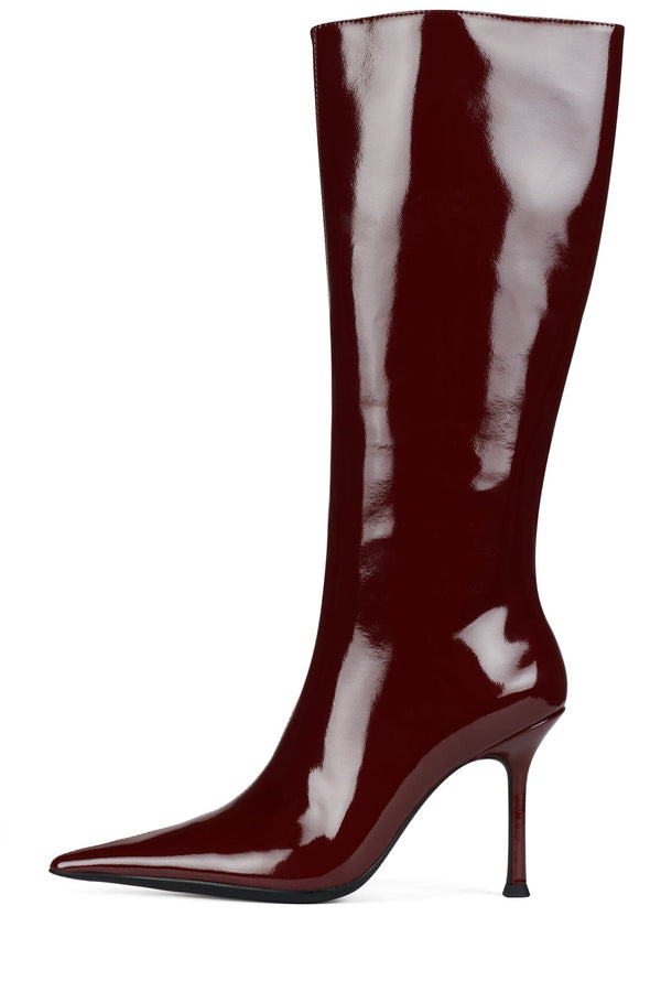 jeffrey campbell DARLING-3 Knee-High Boot Dark Red Patent