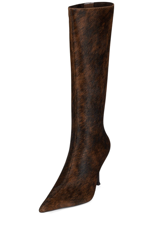 Jeffrey Campbell DARLING-3F Knee-High Boot Black Brown