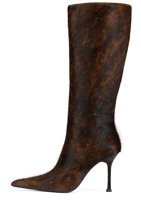 jeffrey campbell DARLING-3F Knee-High Boot Black Brown
