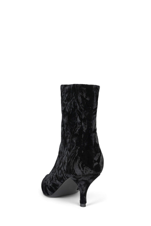 Jeffrey Campbell DISTANT Ankle Boot Black Crushed Velvet