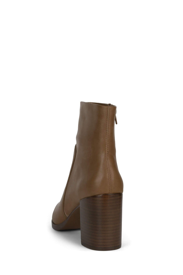 Jeffrey Campbell DUNCANN Ankle Boot Dark Natural Tan Stack