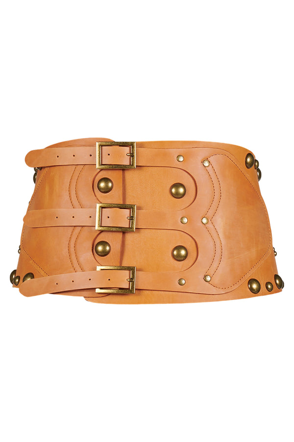 Jeffrey Campbell DUTTON BELT Belt Orange Distressed Bronze