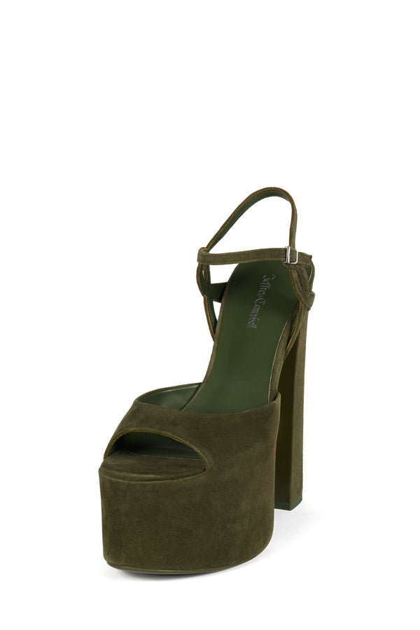 Jeffrey Campbell EVER-LAST Platform Sandal Espresso Suede