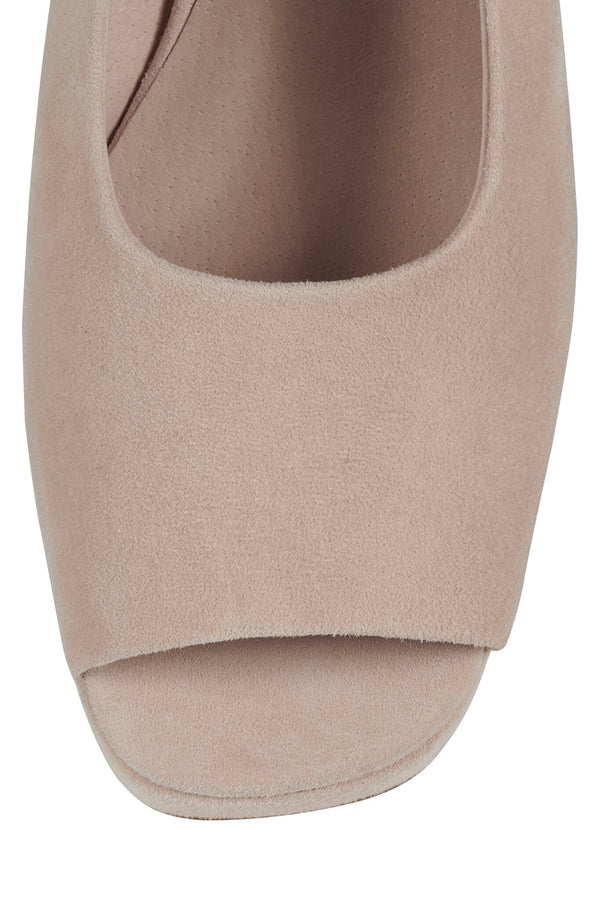 Jeffrey Campbell EXTENDO-2 Platform Sandal Beige Suede