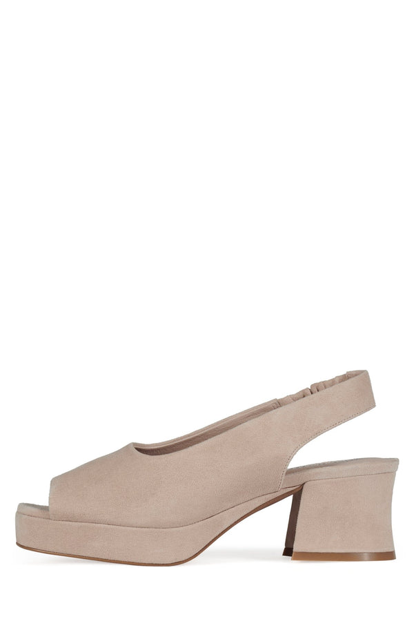 jeffrey campbell EXTENDO-2 Platform Sandal Beige Suede